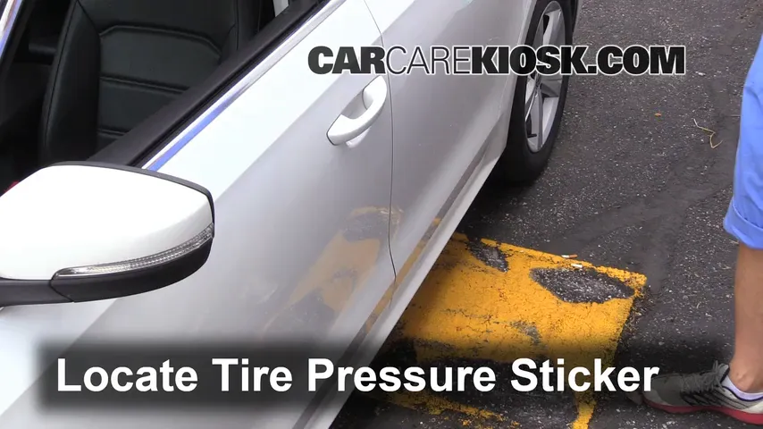 2014 Volkswagen Passat SEL Premium 1.8L 4 Cyl. Sedan (4 Door) Tires & Wheels Check Tire Pressure
